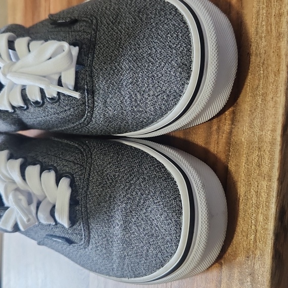 Vans Low Top Gray Canvas Sneakers Size 8 Women/6.5 Men - Picture 6 of 7